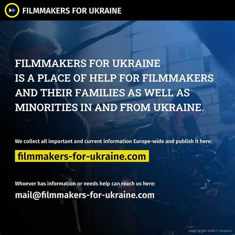 Crew United’s Filmmakers for Ukraine platform launches the .